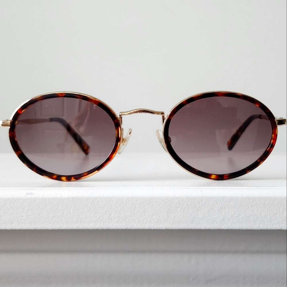 NWOT Rebecca MINKOFF GLORIA 4/S SUNGLASSES, Brown Tortoise Gold Detail
